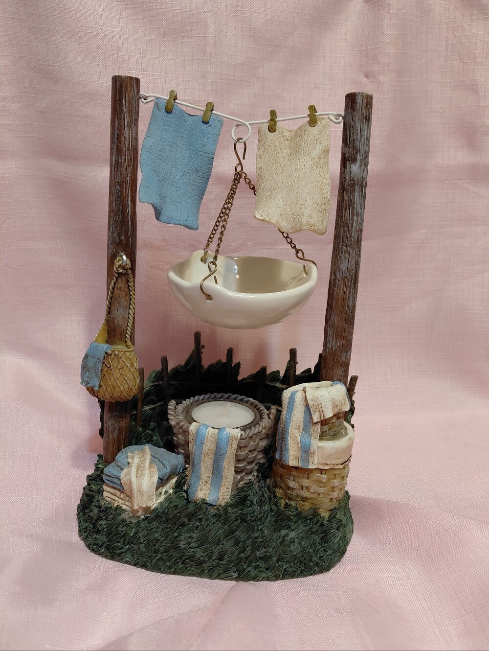 Yankee Candle Clothesline Hanging Tart Warmer Laundry Clothes Candle Wax Warmer